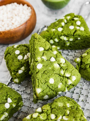 Image of White Chocolate Chip Matcha Scones