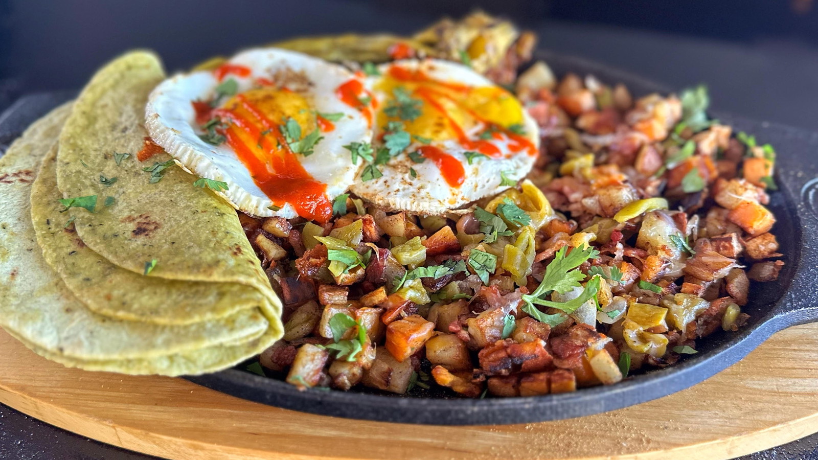 Image of Green Chile Hash Breakfast Skillet