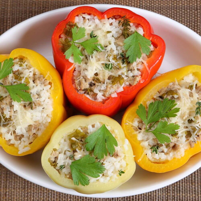 Image of Keto Cream Cheese Stuffed Peppers Recipe