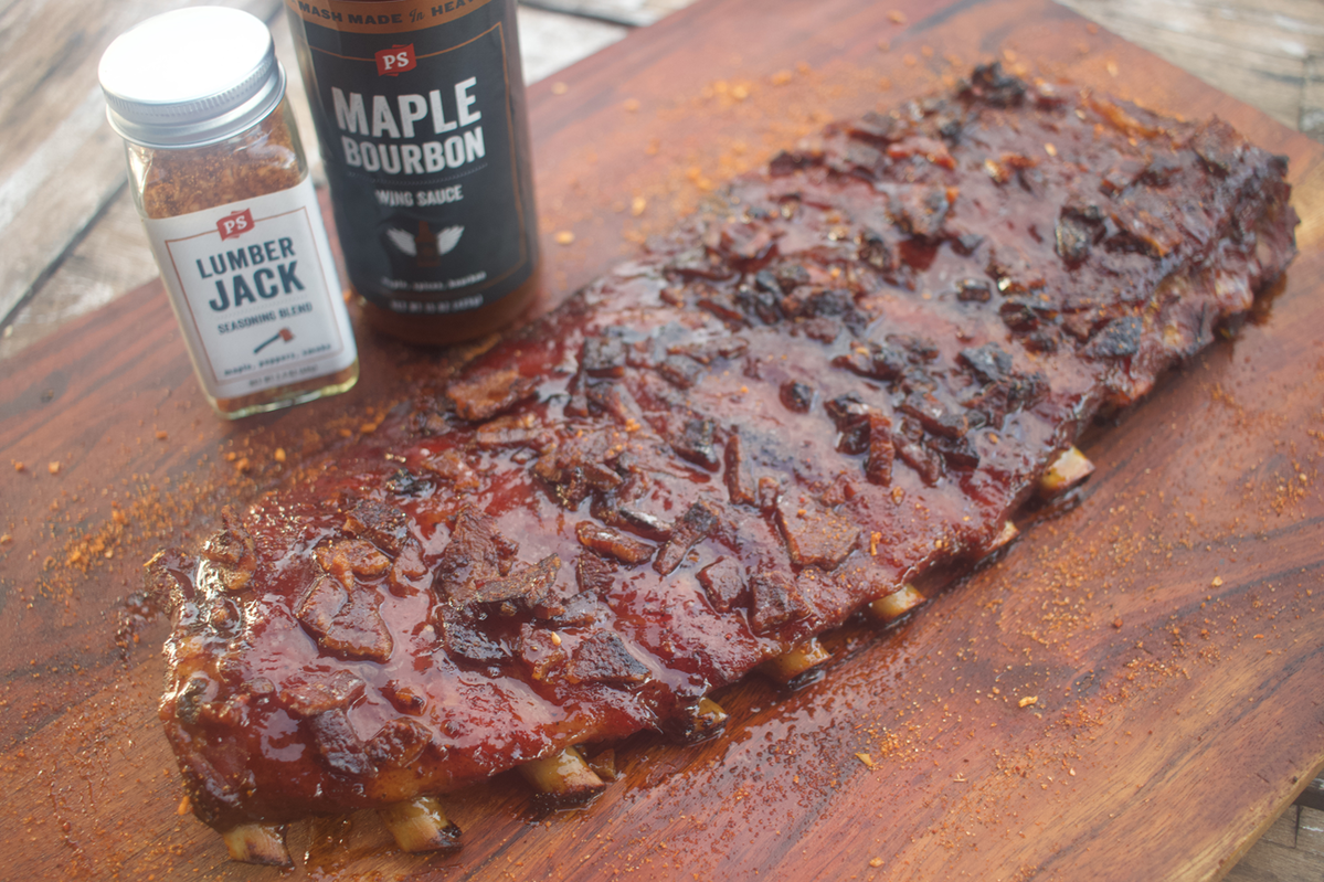 Maple Bourbon Bacon Ribs