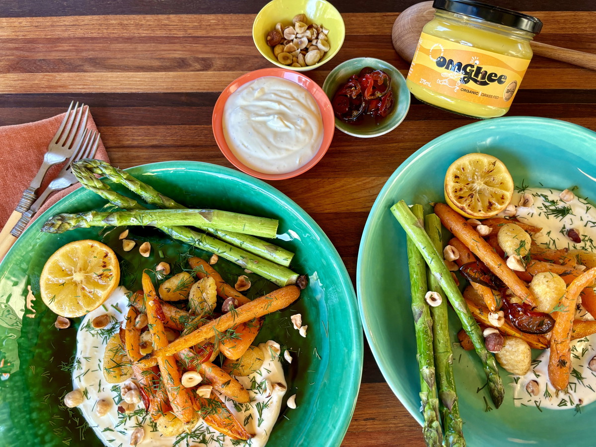 Hot Honey Roasted Carrots & Gnocchi with Whipped Ricotta
