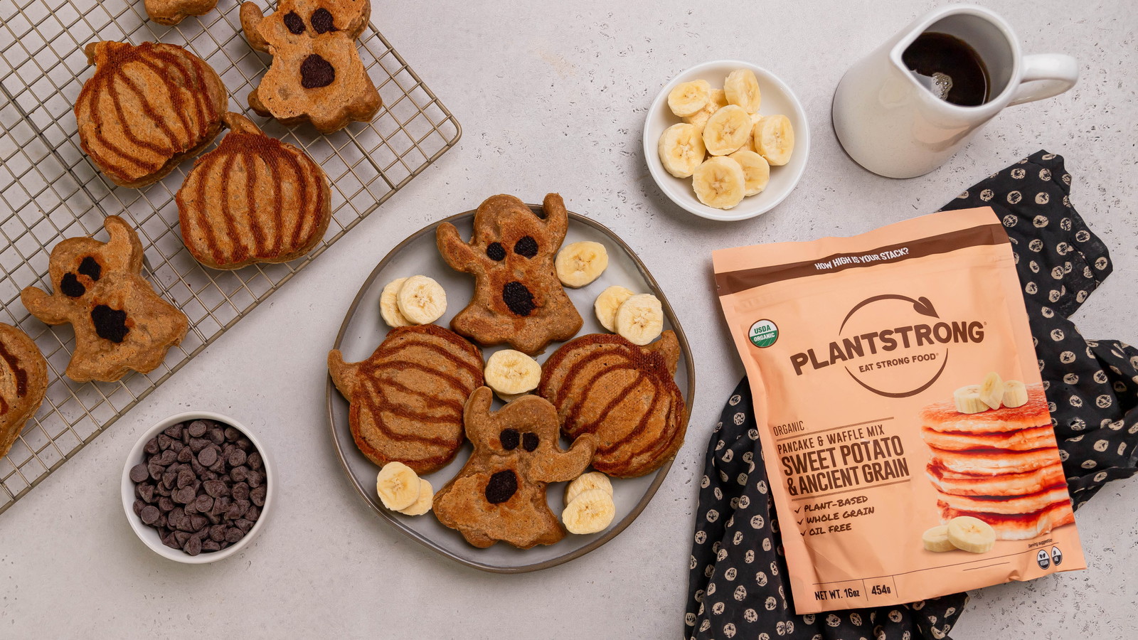 Image of Halloween Sweet Potato Pancakes