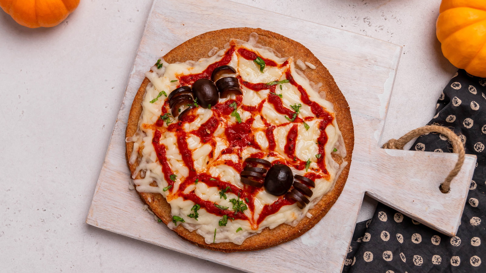 Image of Spooky Spiderweb Pizza