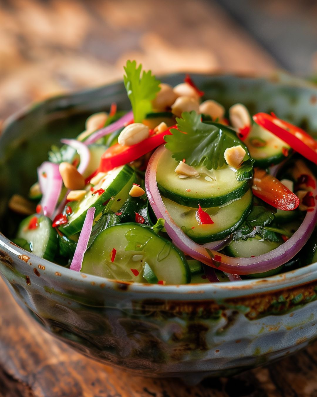 Thai Cucumber Salad - Salatat Al-Khiyar Al-Tie-lan-diya