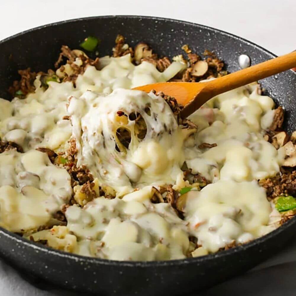 Keto Philly Cheesesteak Skillet Recipe
