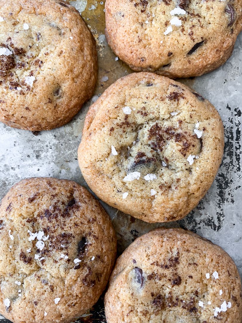 Salted Espresso Chocolate Chip Cookies