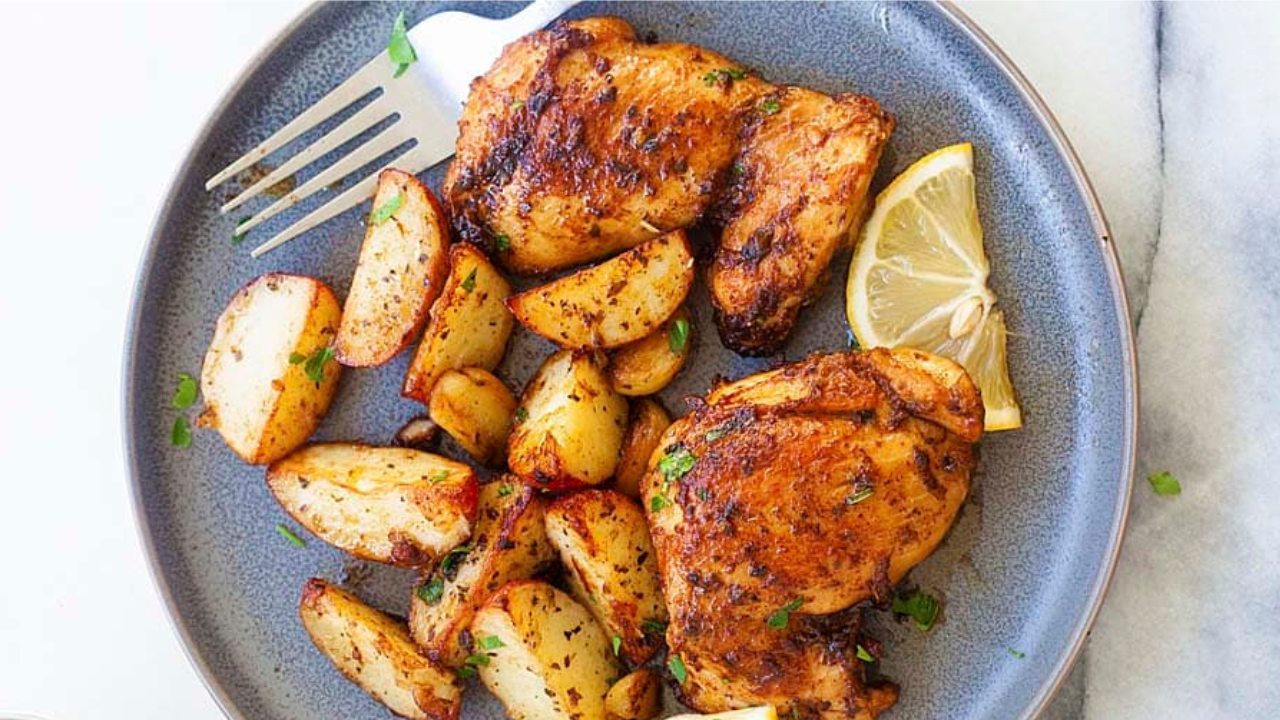 Image of Smoky BBQ Chicken & Garlic Potato Skillet