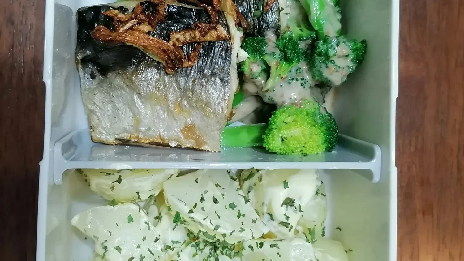 Image of Saba fish (Blue mackerel) with broccoli and potatoes Recipe – Timperio