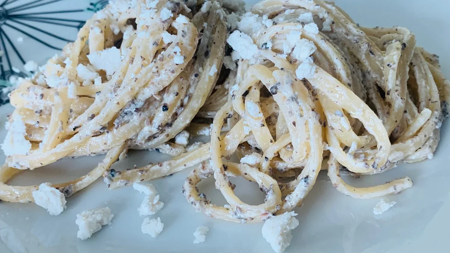 Image of Truffle Sauce Mascarpone Linguine Pasta Recipe – Timperio