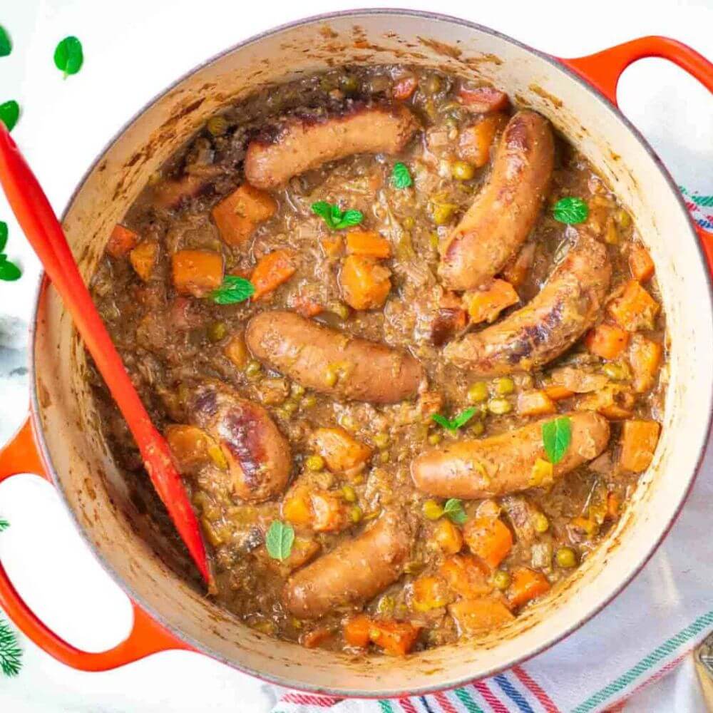 Keto Quorn Sausage Stew Recipe