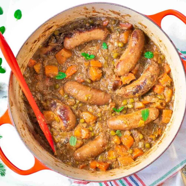 Image of Keto Quorn Sausage Stew Recipe