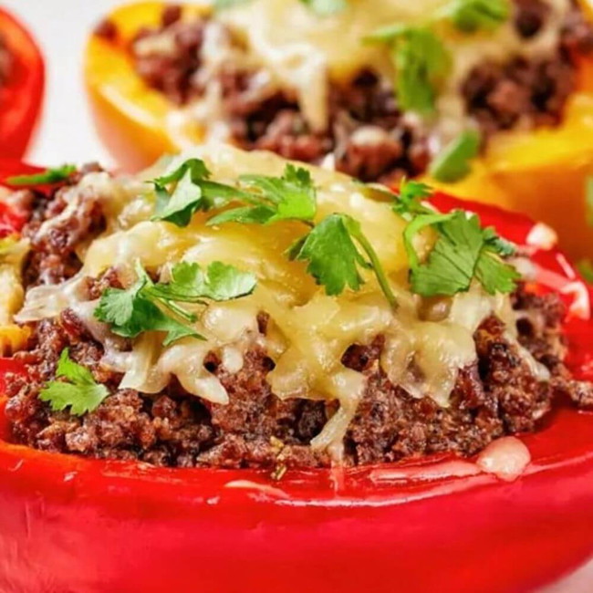 Image of Keto Stuffed Peppers Recipe