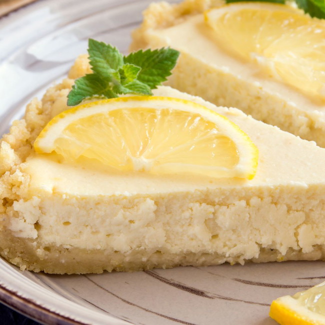 Image of Zesty Low-Carb Lemon Cheesecake Recipe