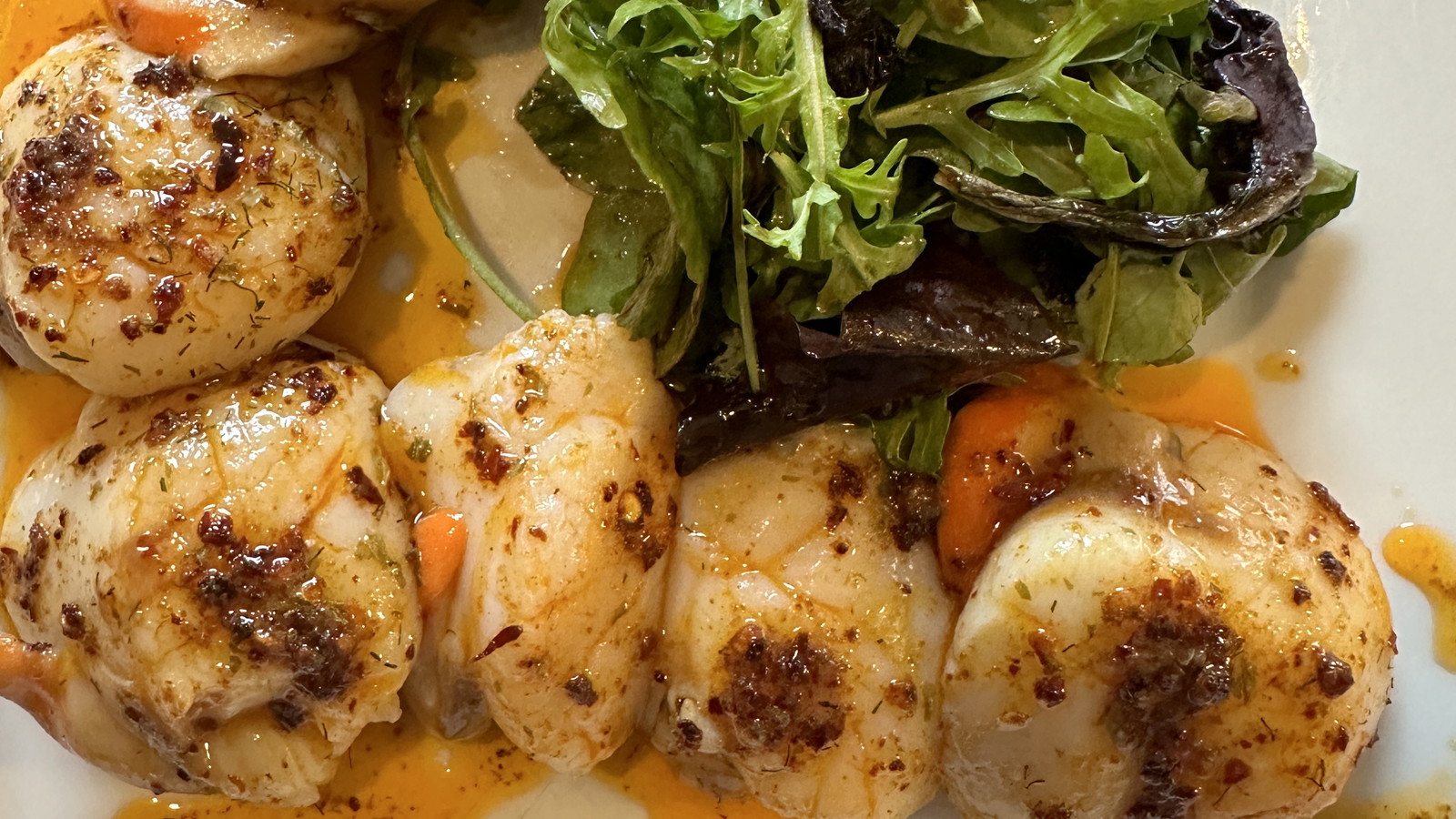 Image of Scallops In Garlic Chilli Butter Sauce