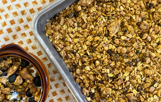 Image of Homemade Currant & Walnut Granola