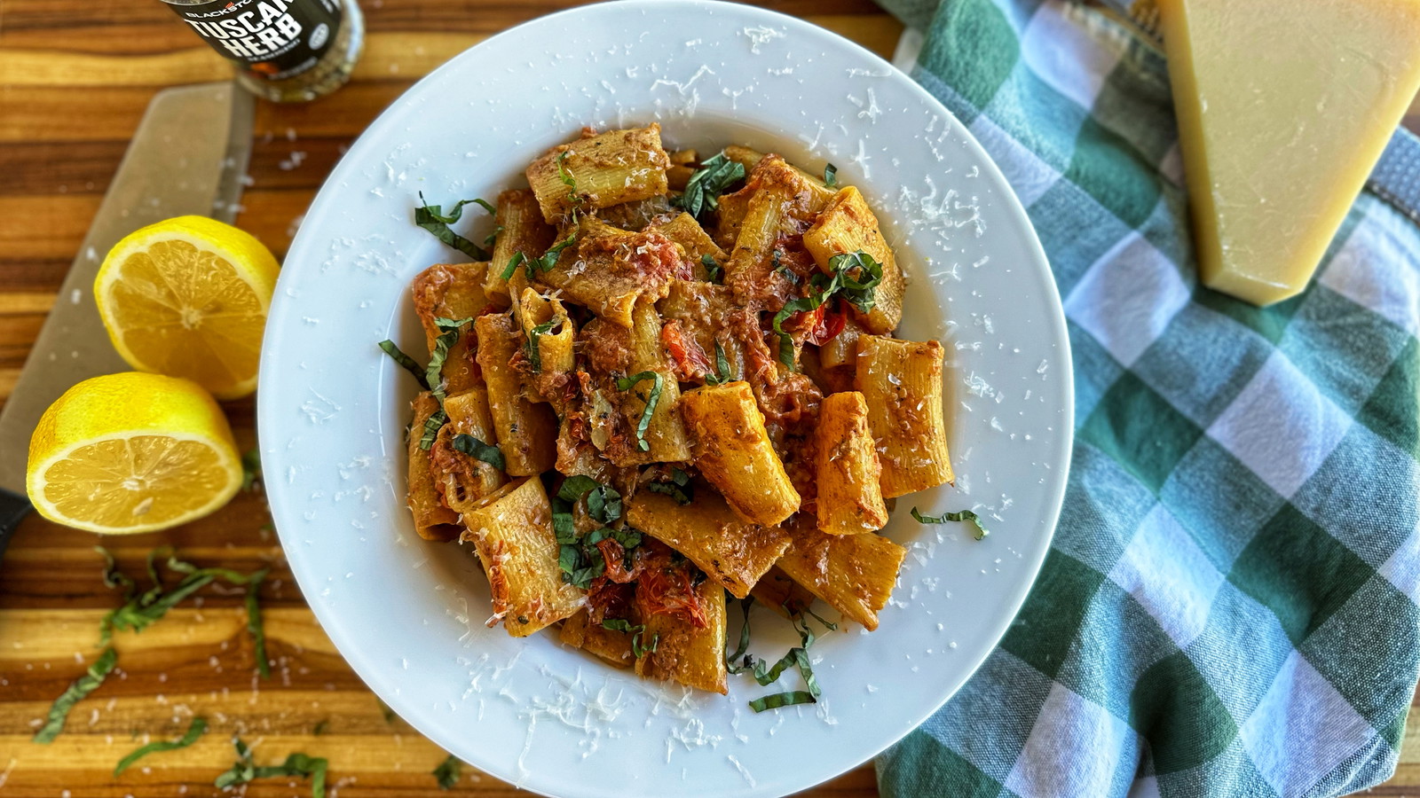 Image of Rigatoni with Tomato and Mascarpone Cheese Sauce