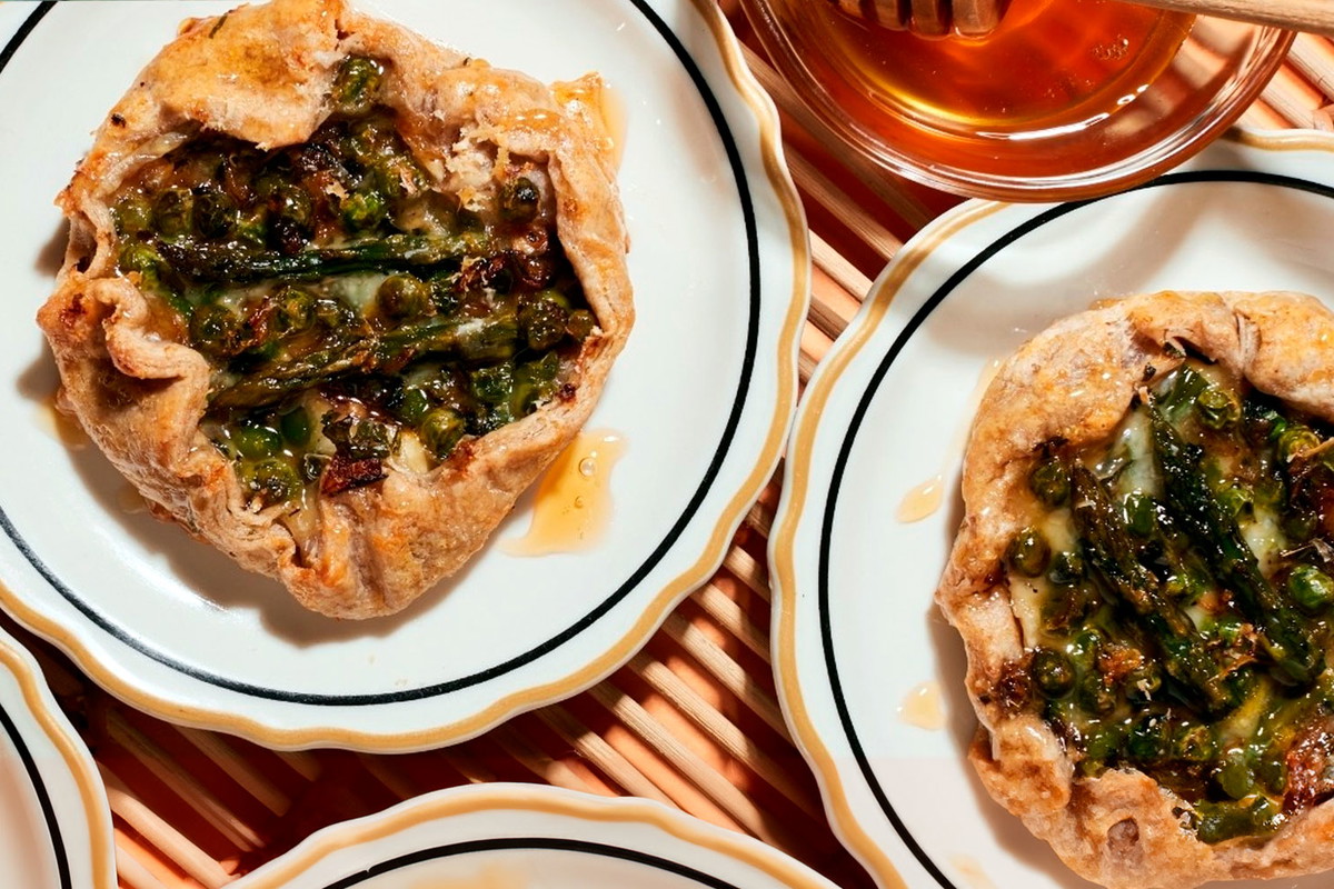 Garlic Vegetable and Brie Tartlets