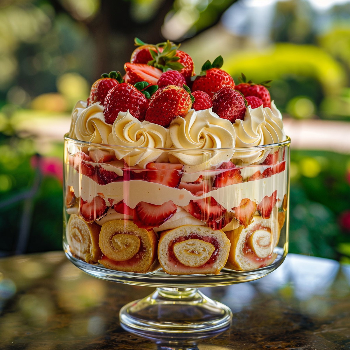 Strawberry Trifle - Trifle Al-Farawla