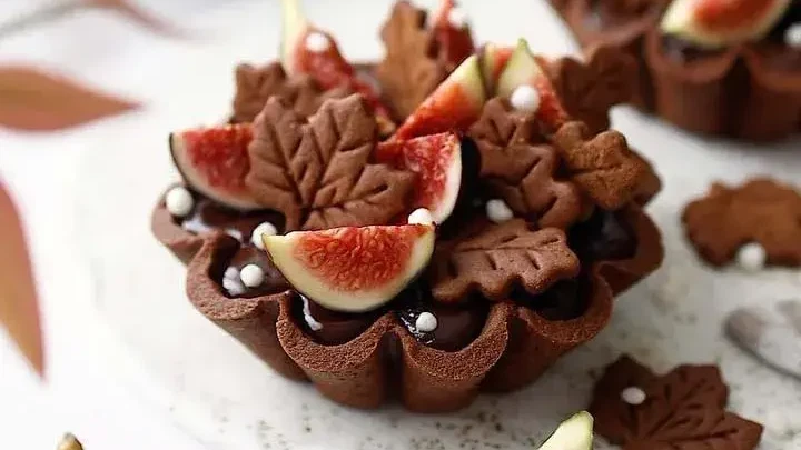 Image of Chocolate Caramel Fig Tart