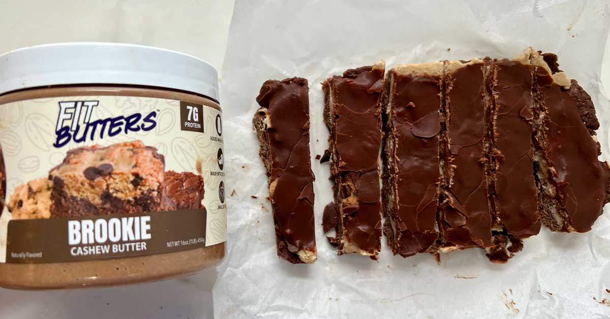 No-Bake Brookie Fit Butters Healthy Bars