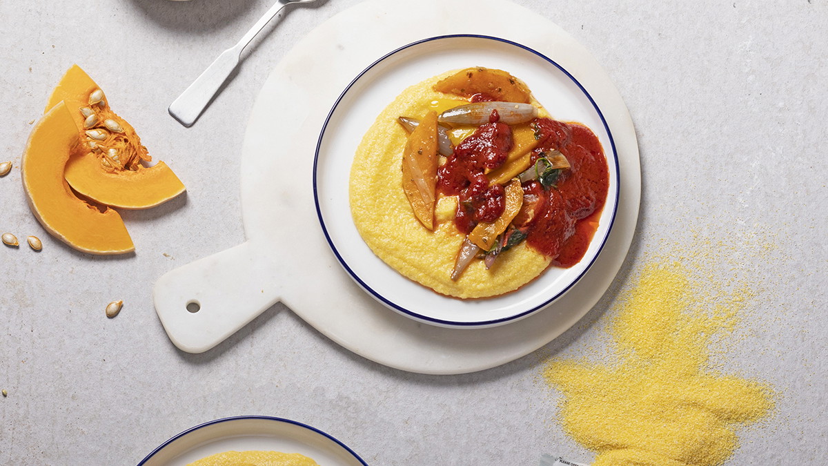 Image of Polenta with roasted vegetables