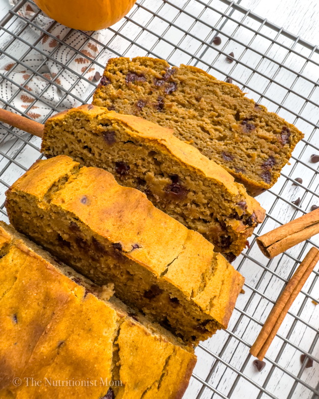 Image of Pumpkin Chip Protein Bread (Gluten Free, Dairy Free)