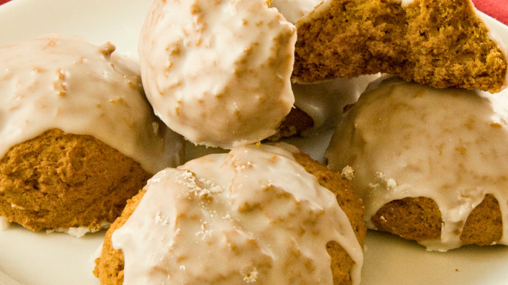 Image of Gluten-Free Iced Pumpkin Cookies: Fall in a Bite