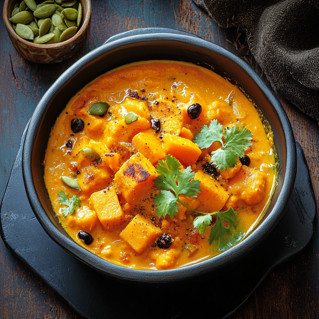 Kürbis Tomaten Curry