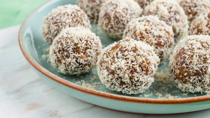 Image of No-Bake Vegan & Gluten-Free Banana Flour Energy Balls