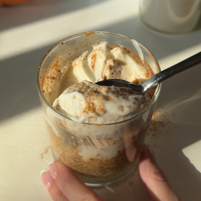 Image of Pumpkin Spice Overnight Oats Recipe