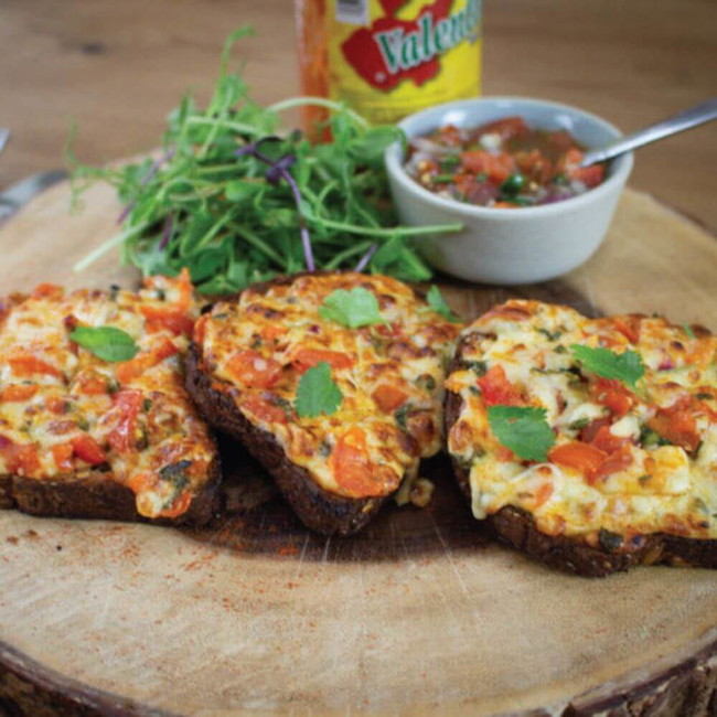 Low Carb Cheese On Toast With A Mexican Twist Recipe