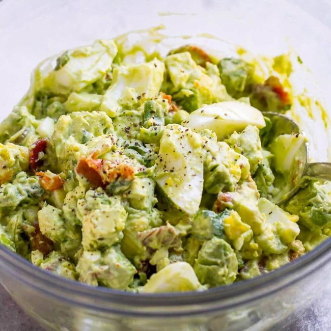 Image of Low Carb Creamy Avocado Egg Salad Recipe