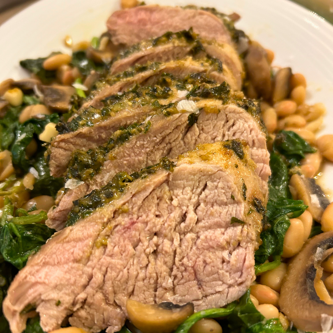 Tuscan Herb Crusted Pork Tenderloin