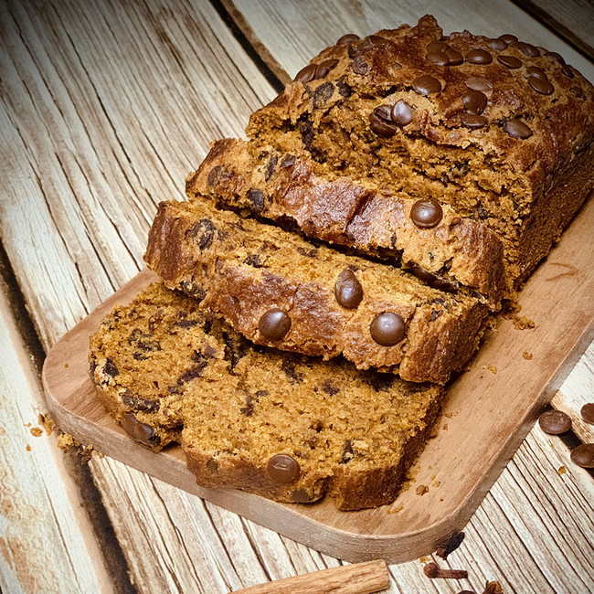 Image of CAROB CHIP PUMPKIN BREAD