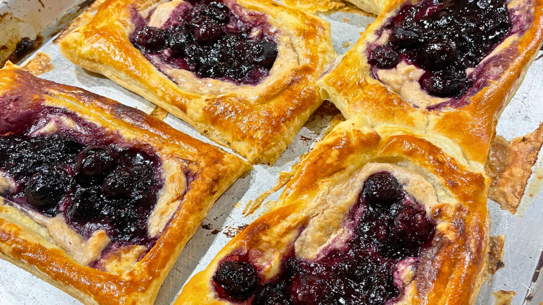 Image of Blueberry Danish with Cream Cheese Filling