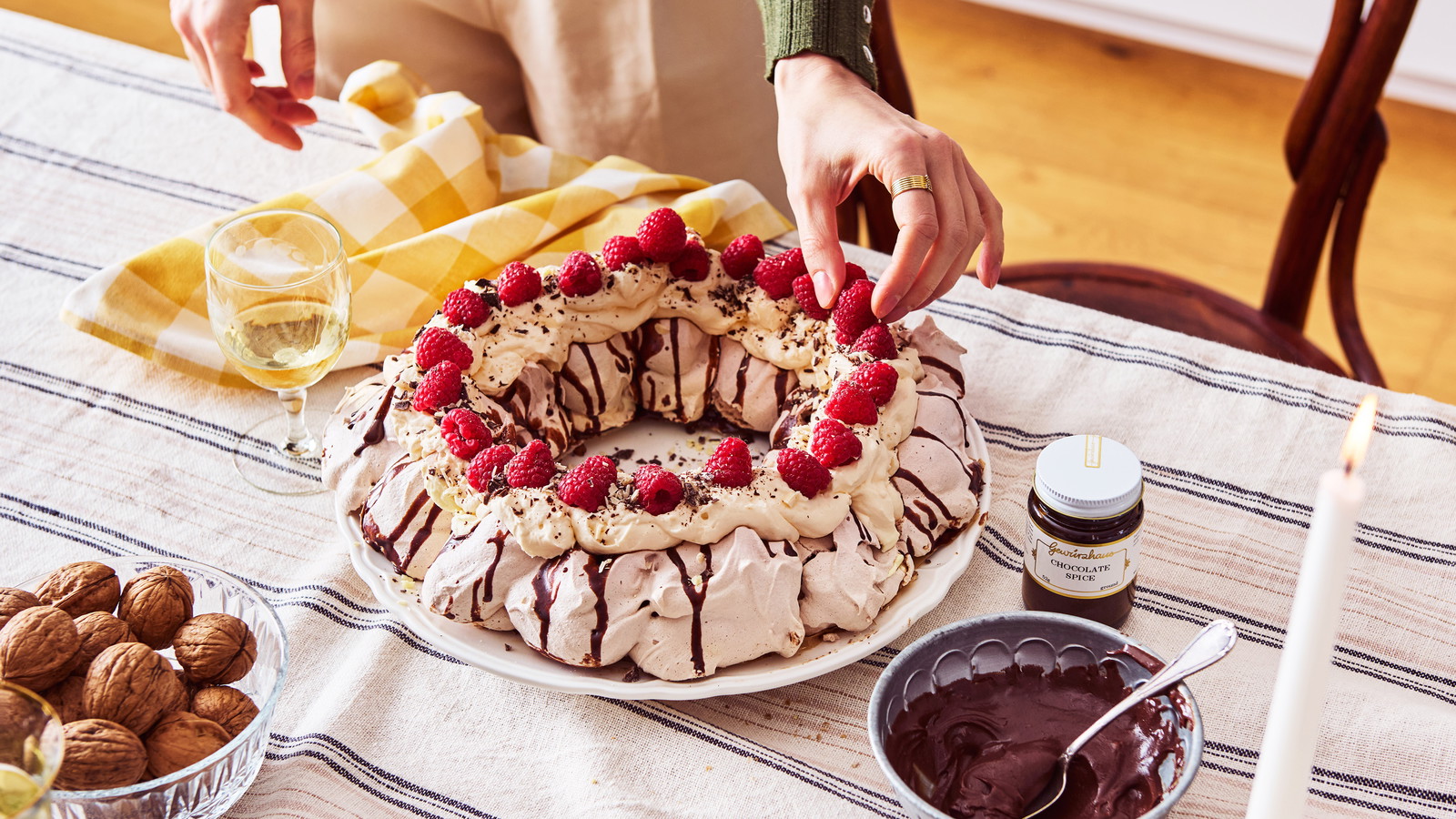 Image of Chocolate Pavlova Wreath