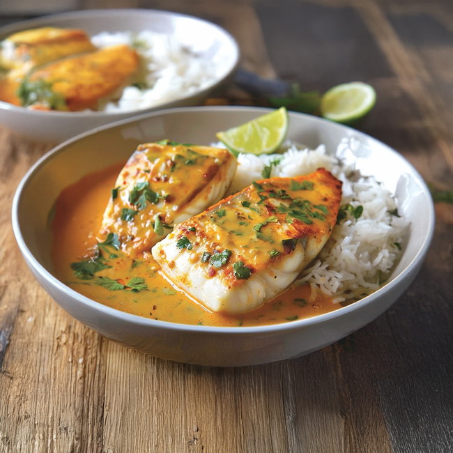 Image of Tropical Grouper with Spicy Coconut-Ginger Sauce