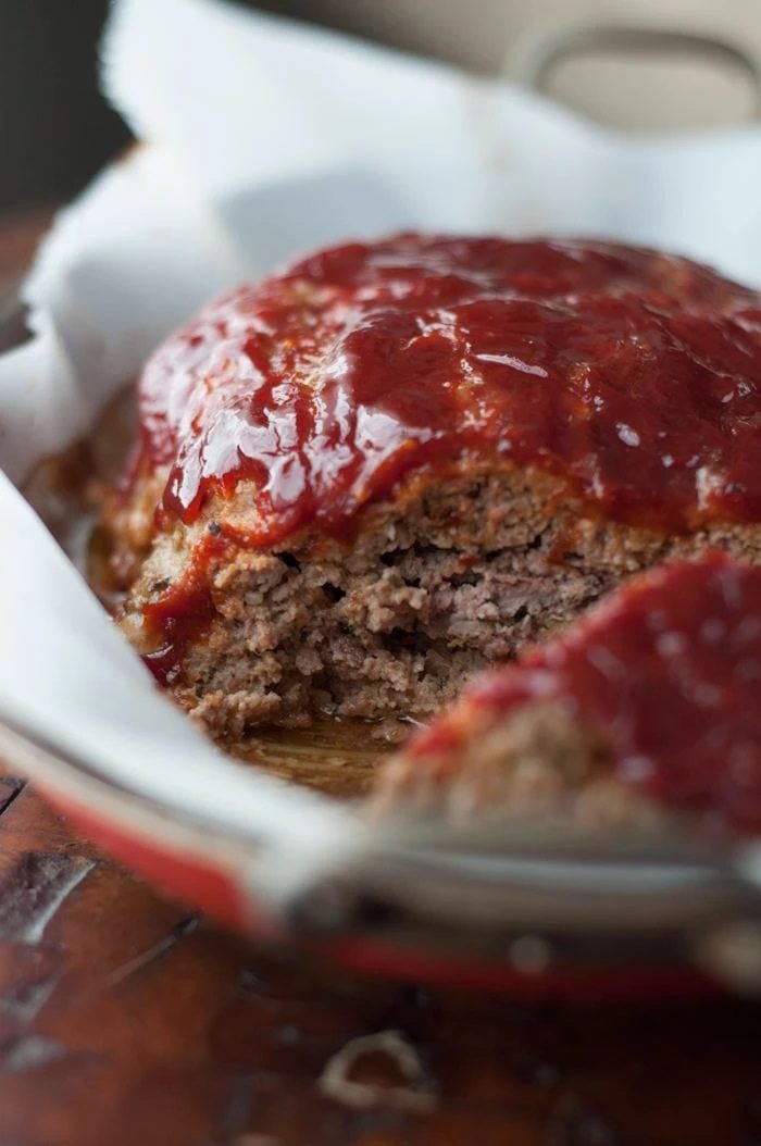 Easy Meatloaf with Smoky Honey Habanero Ketchup