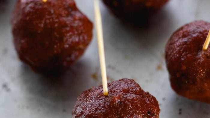 Image of Black Magic BBQ Meatballs