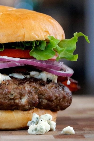 Black & Bleu Bacon Burger