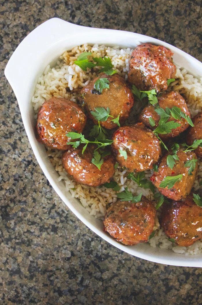 Raspberry Chipotle Meatballs