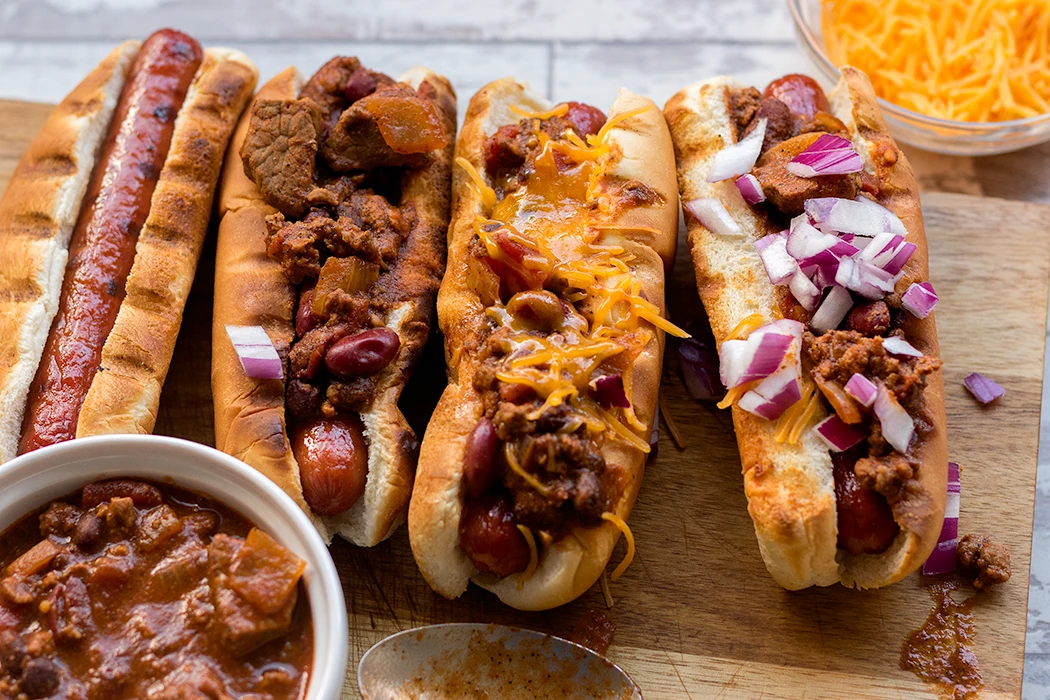 Cowboy Crust Chili Dogs