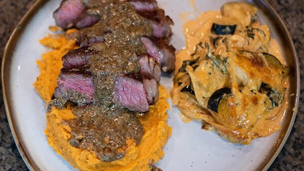 Image of Rosemary Dijon Steak with Dijon Pan Sauce