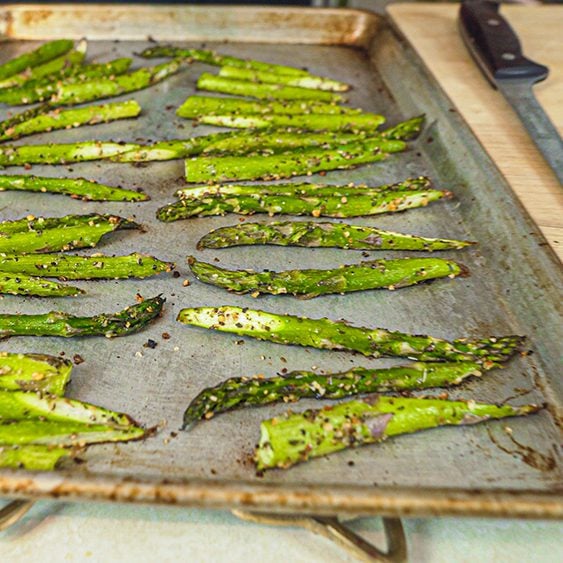 Greek Freak Roasted Asparagus
