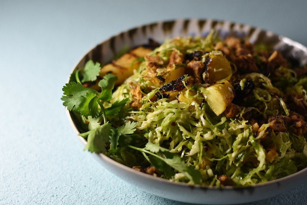 Maui Wowee Shaved Brussels Sprouts Salad