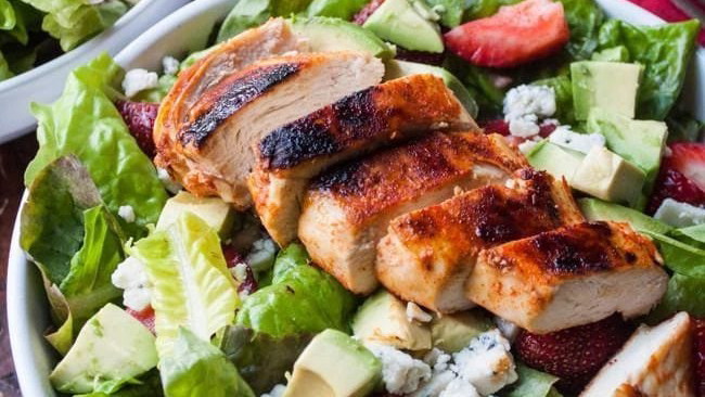 Image of Spicy Chicken & Strawberry Salad