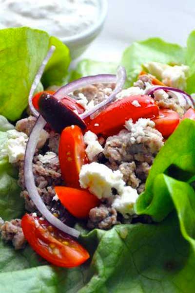 Greek Freak Turkey Lettuce Wraps