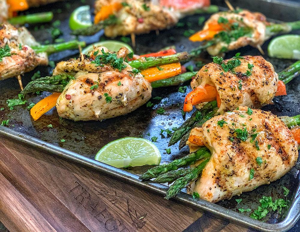 Chicken Veggie Roll Ups