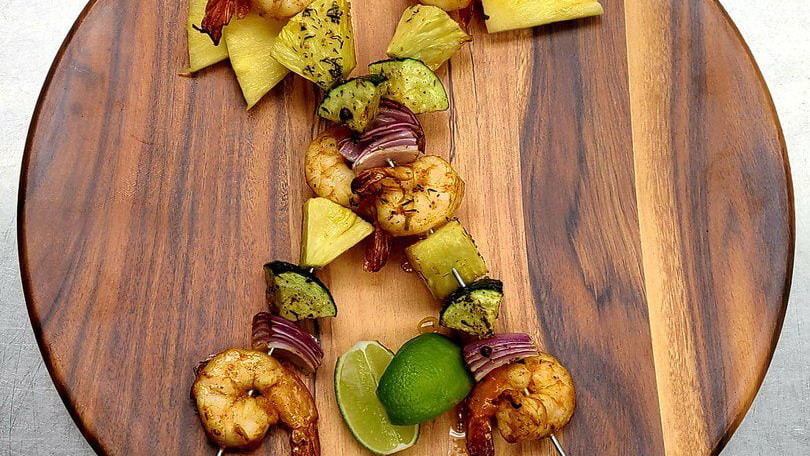 Image of Brighten Your Rainy Day Shrimp Kabobs