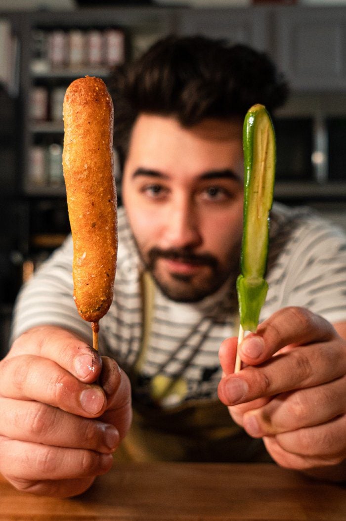 Mother Plucker Garden Veggie Corn Dog